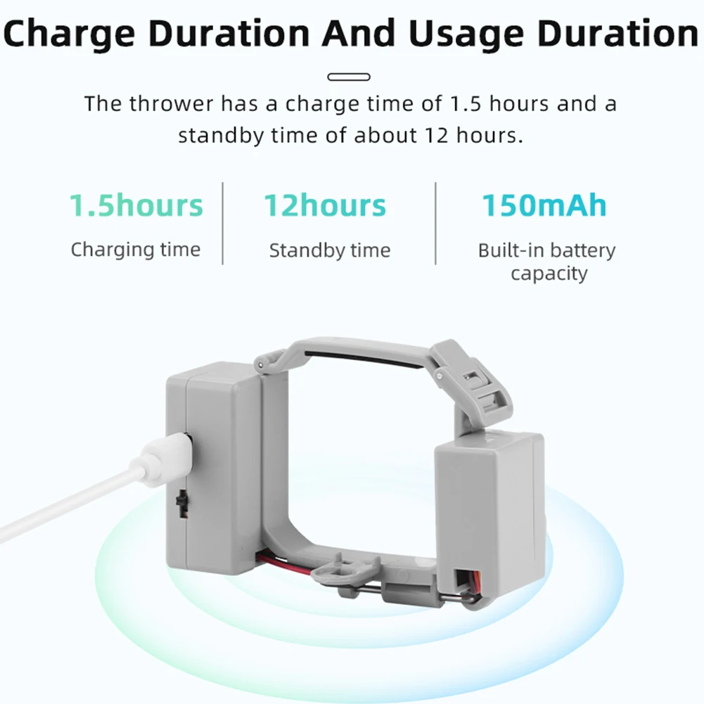For Mini 4 Pro Payload Delivery Thrower USB Charging Air Dropper Device Drone Remote Thrower for Fishing Wedding Search