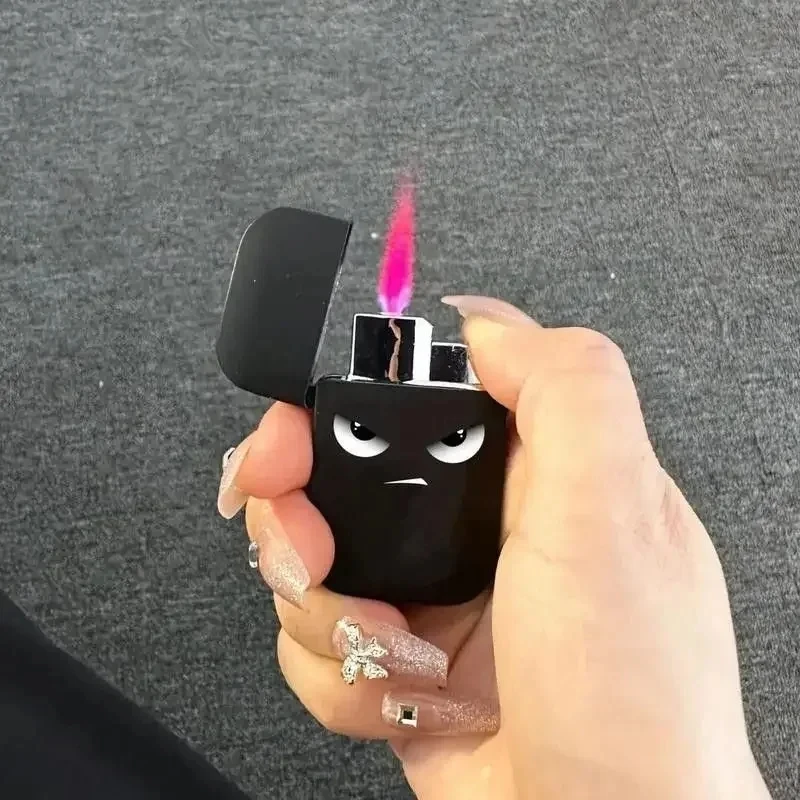 Briquet Laguna Black SAFEyes, flamme rose, briquet au butane illable de tous les jours, spécial pour dames, accessoires pour fum