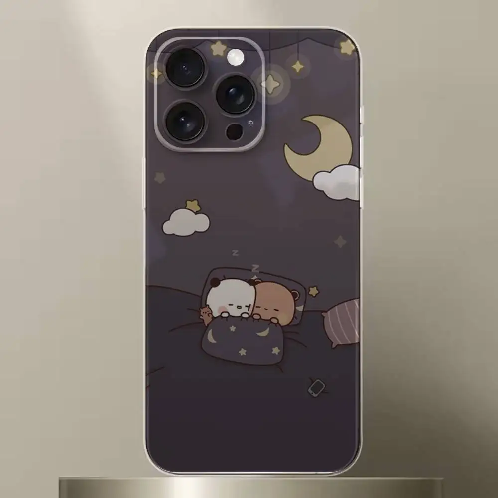 حافظة هاتف BuBu DuDu اللطيفة لهاتف آيفون 6,16,15,14,13,12,11,17 Pro,Max,Plus,X,XS,XR,SE,غطاء ناعم شفاف صغير #6