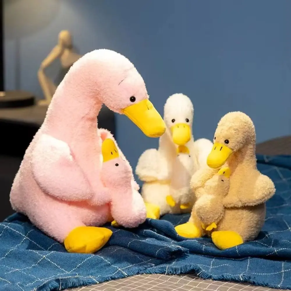 

Stuffed Animals Mother and Son Duck Plush Toys Lifelike Goose Sleeping Simulation Duck Plush Doll Kawaii Cartoon