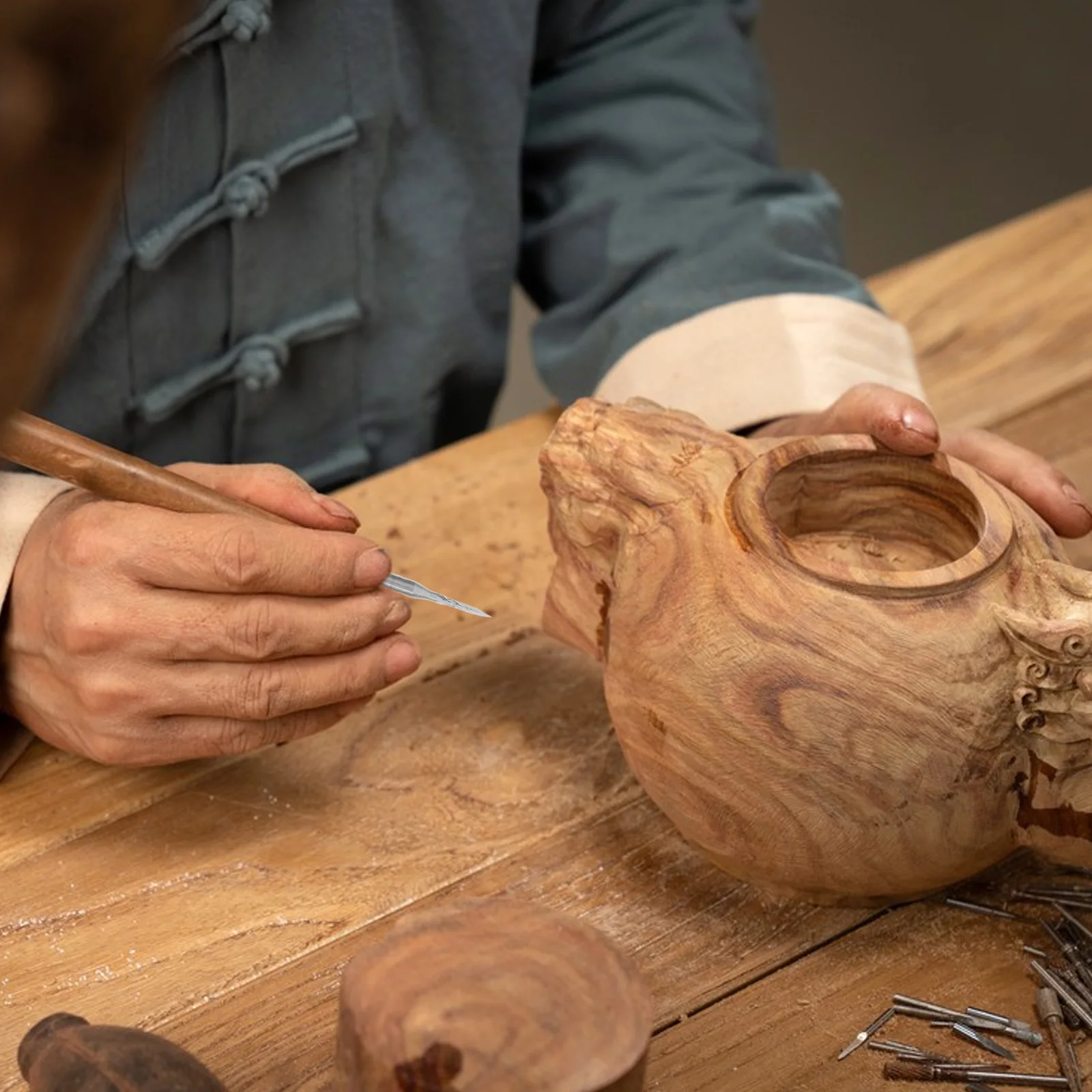 

4Pcs Carbide Engraving Bits Set Professional Carving Tools for Detailed Sculpting in Wood Stone and Bead Crafting Projects