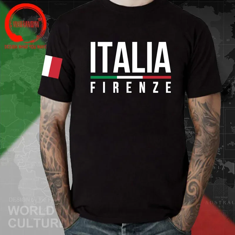 Firenze Italia T Shirt Men 6XL Cotton Cool TShirt Firenze Florence Tuscany Toscana Comune Di Firenze Florentine Fiorentino Italy