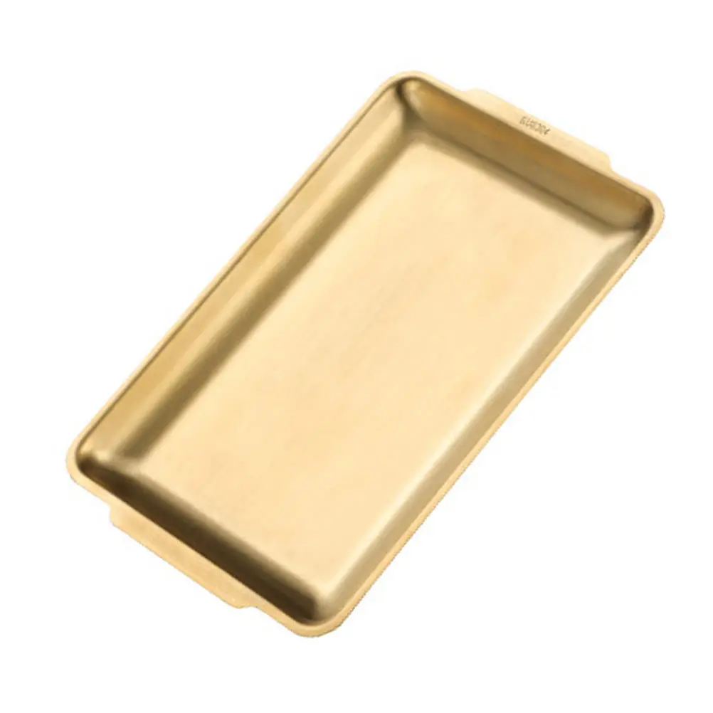 

1Pcs Premium Thickened Stainless Steel Vegetable Plate Multi Use Food Serving Dish for Outdoor Baking Picnic and Family Events