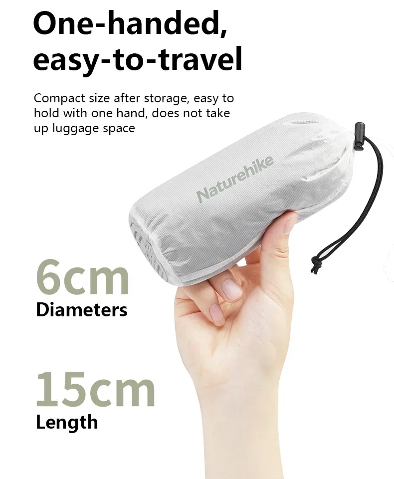Naturehike Schlafsack-Einlage, leichter Einzelschlafsackbezug, ultraleicht, bequem, Camping-Bettlaken, Reise-Schlafsack – Detail 6
