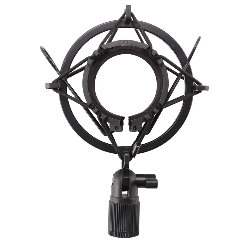 AS95-3X العالمي 3 كجم تحميل قابل للتحمل ميكروفون ميكروفون صدمة جبل حامل قصاصة حامل راديو استوديو تسجيل الصوت قوس أسود