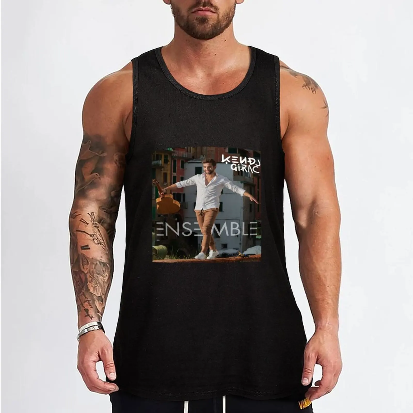 New Kendji Girac Tank Top sleeveless gym shirts male gym t shirt men