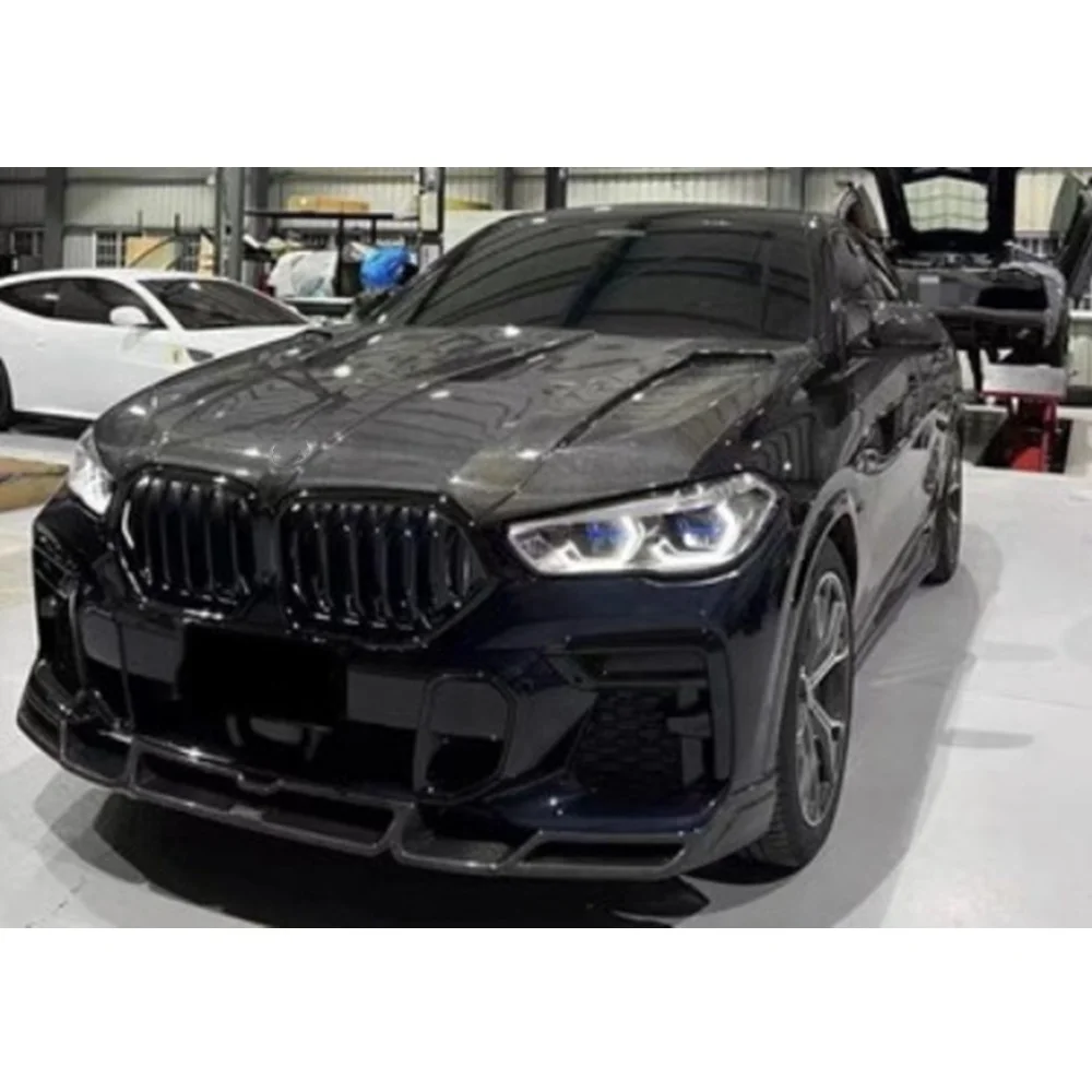 Carbon Fiber Body Kit Fit For  X6 G06 LD Style Body Set Hood Side Skirts Front Lip Diffuser