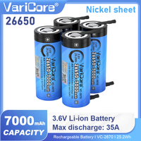 Grade A New Original 3.7V 7000mAh 26650 Lithium Rechargeable Battery 35A Discharge DIY Nickel sheet