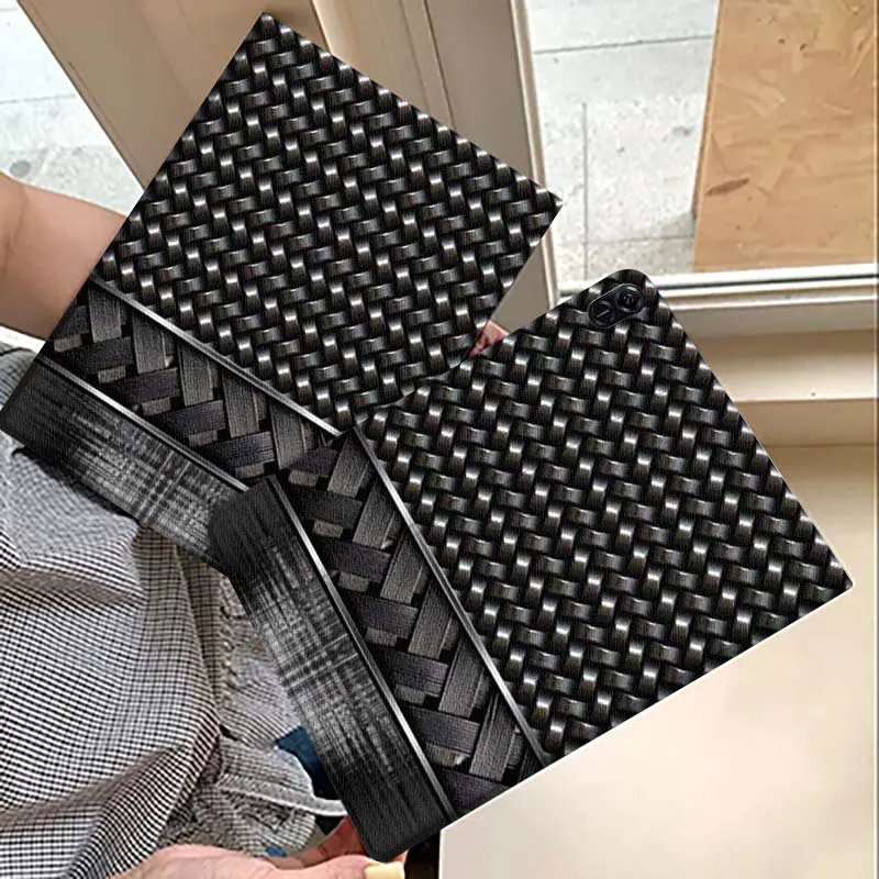 

Art Carbon Fiber Style Pattern For Huawei MatePad M5 T5 SE 11 Pro Honor Tab 5 V7 V8 X9 GT 10.1 10.8 Inch Tablet Case Cover