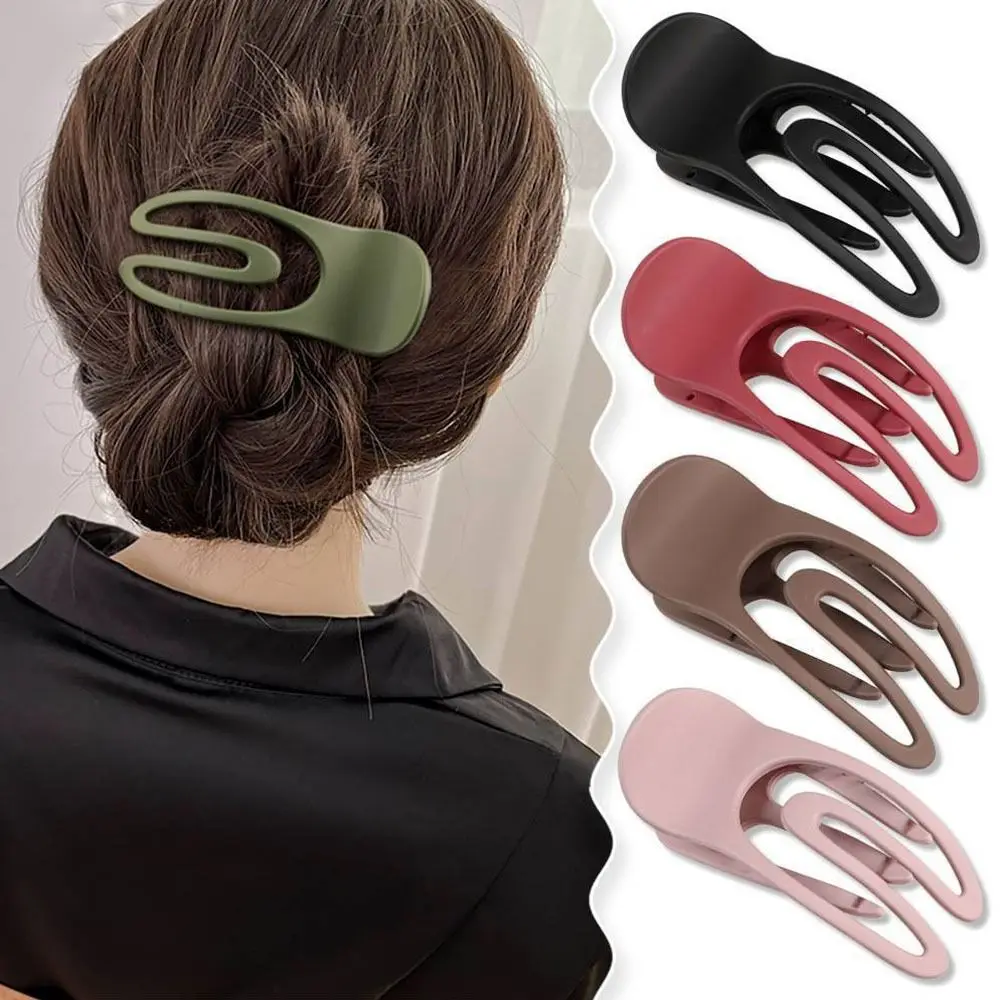 1Pcs Flat Hair Clips for Women Hair Claw Clips Alligator Hair Barrettes Volume Banana Hair Clamps Jaw Clips Hair Accessories