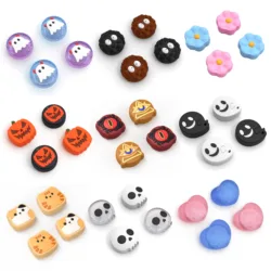 New Cute Silicone Soft Thumb Stick Grip Cap Joystick Cover Protector For Switch Oled NS Lite Joy-con Controller Thumbstick Case