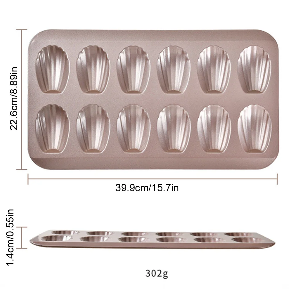 1Pc Stainless Steel Tin Mold Mini Cake Mold Madeleine Tray Madeleine Nonstic Cookie Pans Baking Tray Mould Tin Metal Biscuit Pan