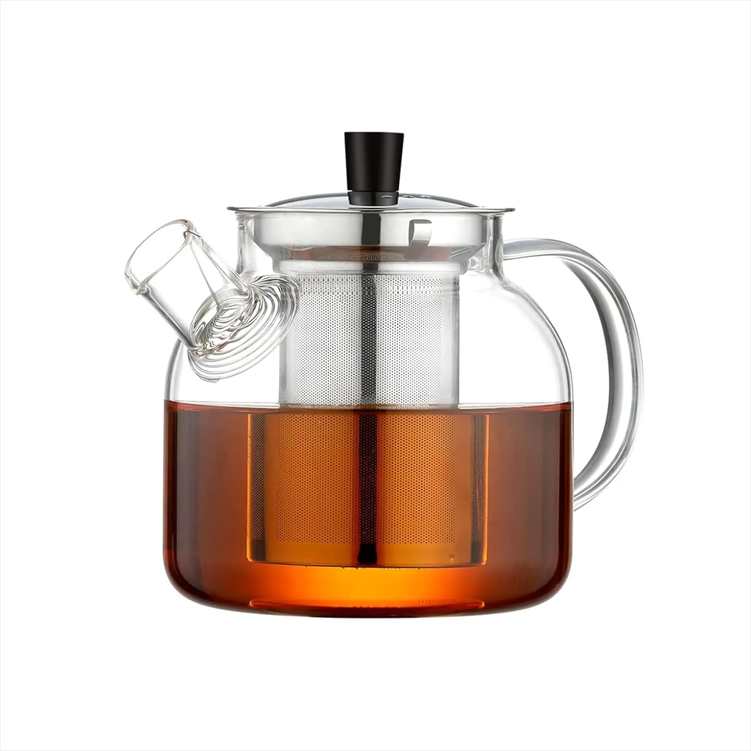800 ML Glass Teapot with Removable Infuser Stovetop Safe, Large Tea Pot for Loose Tea and Blooming Tea Kettle for Home