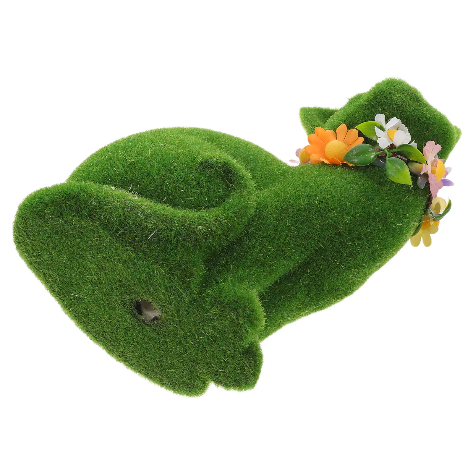 

Flocked Cat Statue Artificial Moss Green Garden Decoration Realistic Easter Moss Cat Outdoor Yard Patio Ornament