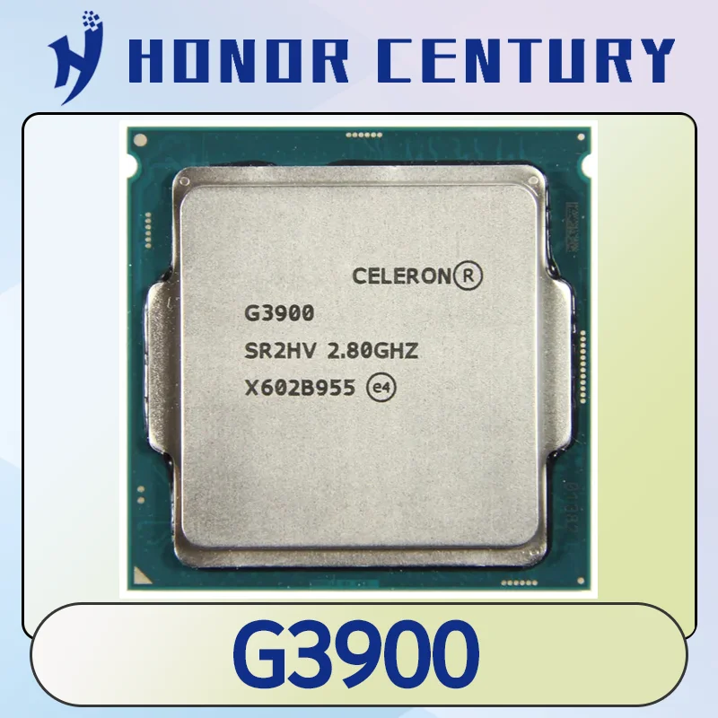 Celeron 듀얼 코어 CPU 프로세서, G3900, 2.8GHz, 2M 캐시, SR2HV, LGA 1151 트레이