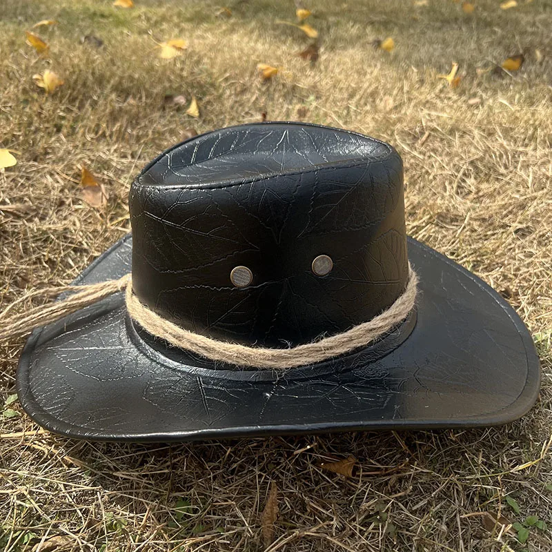 Arthur Cosplay Prop PU Hut Schwarze Kappe Halloween Karneval Party Tägliches Outfit Breite Krempe Ritter Hut Männer Frauen Jazz Hut Zubehör