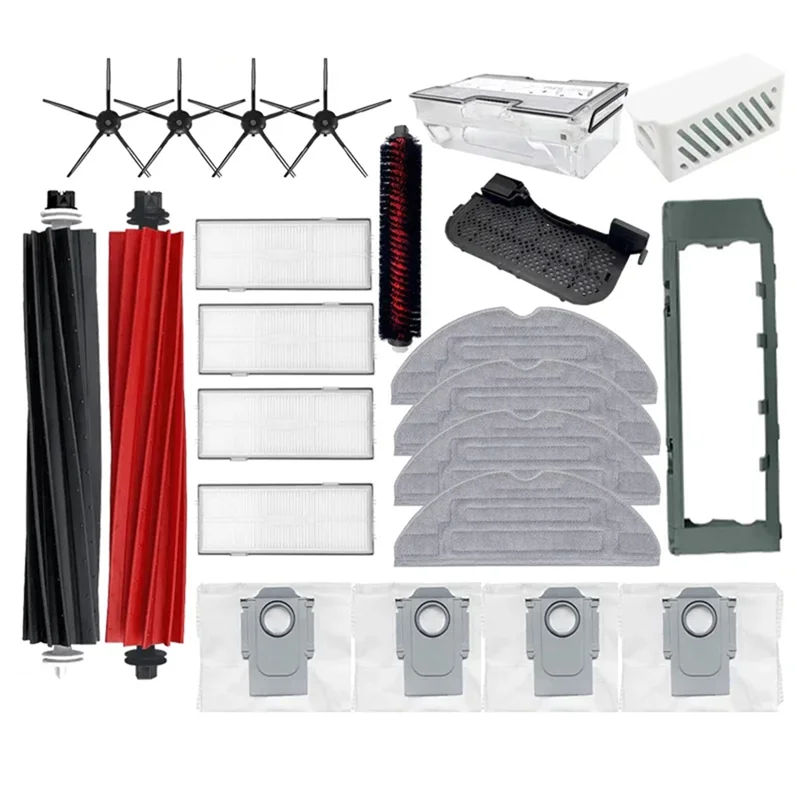 

AEE4-для Roborock S8/S8 Plus/S8 Pro Ultra, запасные части, роликовый фильтр Hepa, швабра, тканевый мешок для пыли, аксессуары