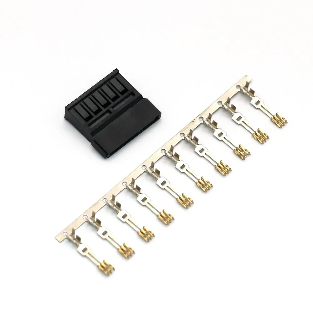 SATA Power Male Female Housing Connector With Terminal Pin 2pcs/lot Sata 15Pin Connectors For DIY Sata Power Cable