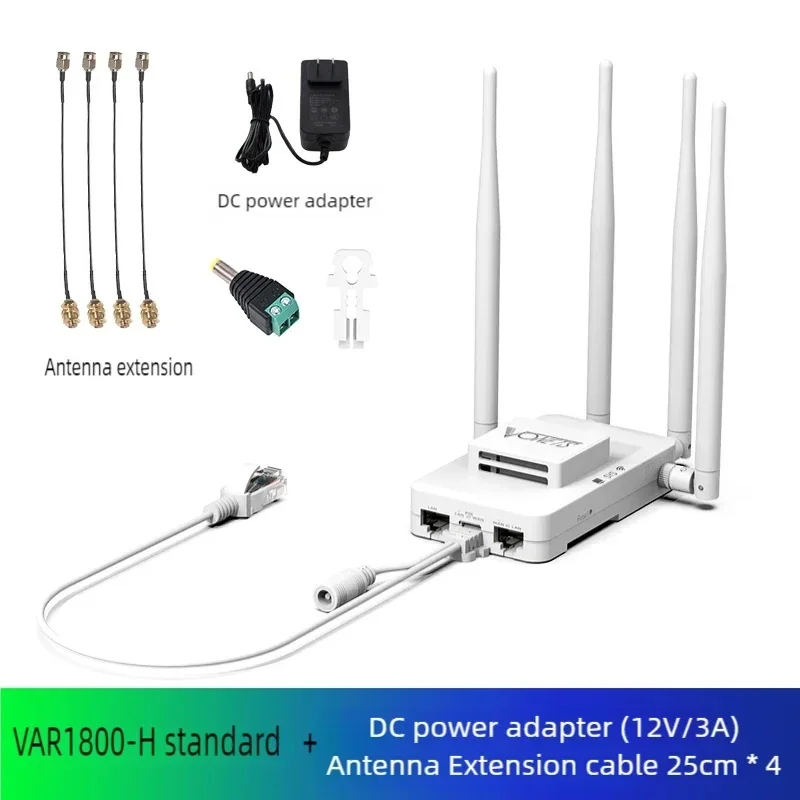 VONETS Gigabit PoE 5GHz WiFi Router Wireless Bridge Repeater WiFi to Ethernet Adapter 1000M Range Extender DVR IoT VAR1800-H