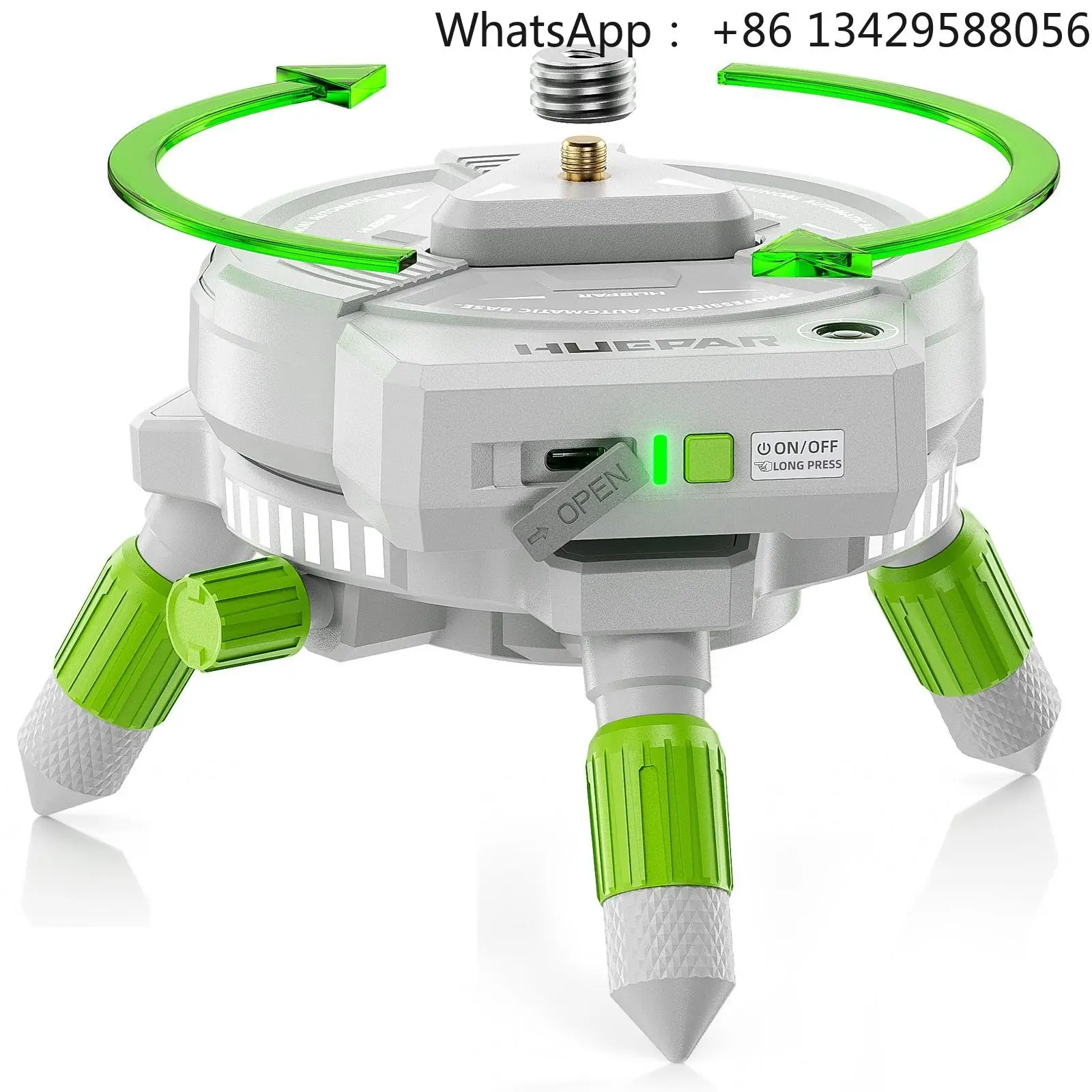 2026 Huepar Laser Level AT5 Turning Pivoting Base Laser Level Adapter 360-Degree Rotation Base Tripod Bracket