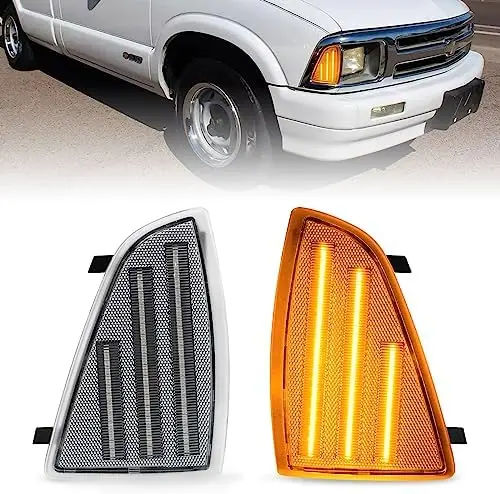 

Угловой фонарь Bestview для Chevy Blazer S10 1994-1997 - улучшенный кабельный жгут, прозрачные линзы, для водительской и пассажирской стороны