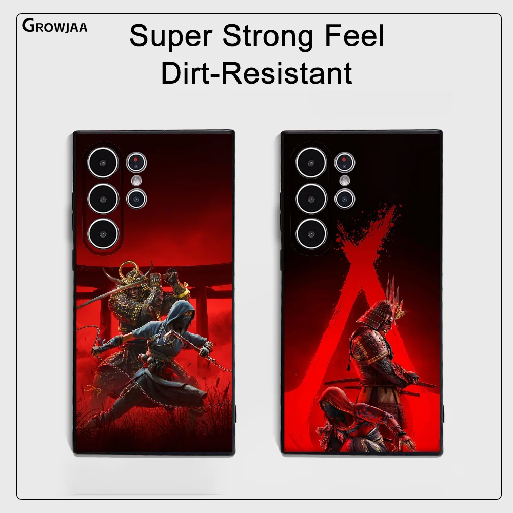 حافظة لهاتف سامسونج جالاكسي S25 S24 S22 S23 Ultra S21 S20 Plus حافظة كاملة غير قابلة للانزلاق من A-Assassins #1