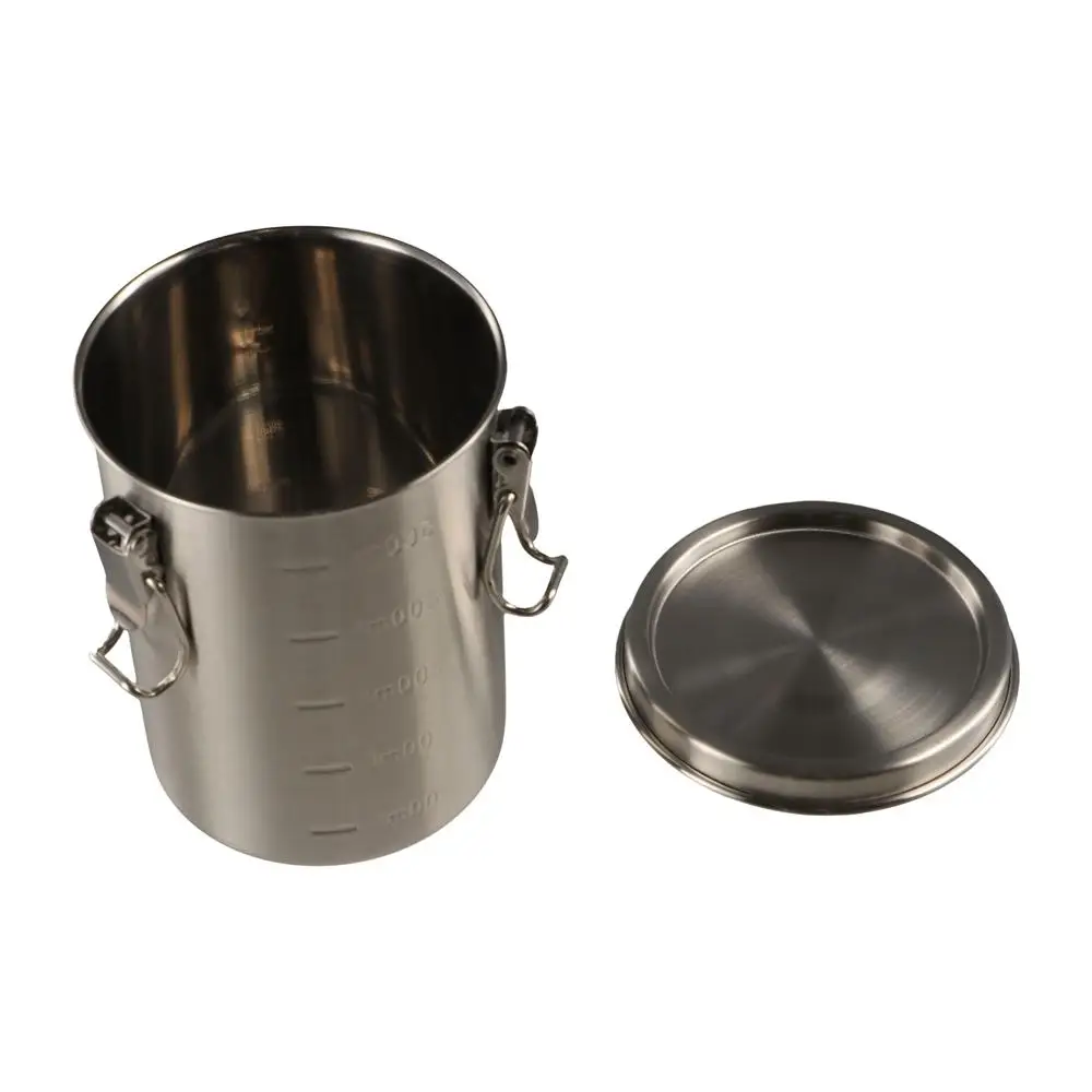 520/1000/1600/2500ml Stainless Steel Storage Tank with Scale Sealed Grain Storage Box Airtight Leak-Proof Grains Sealed Bucket