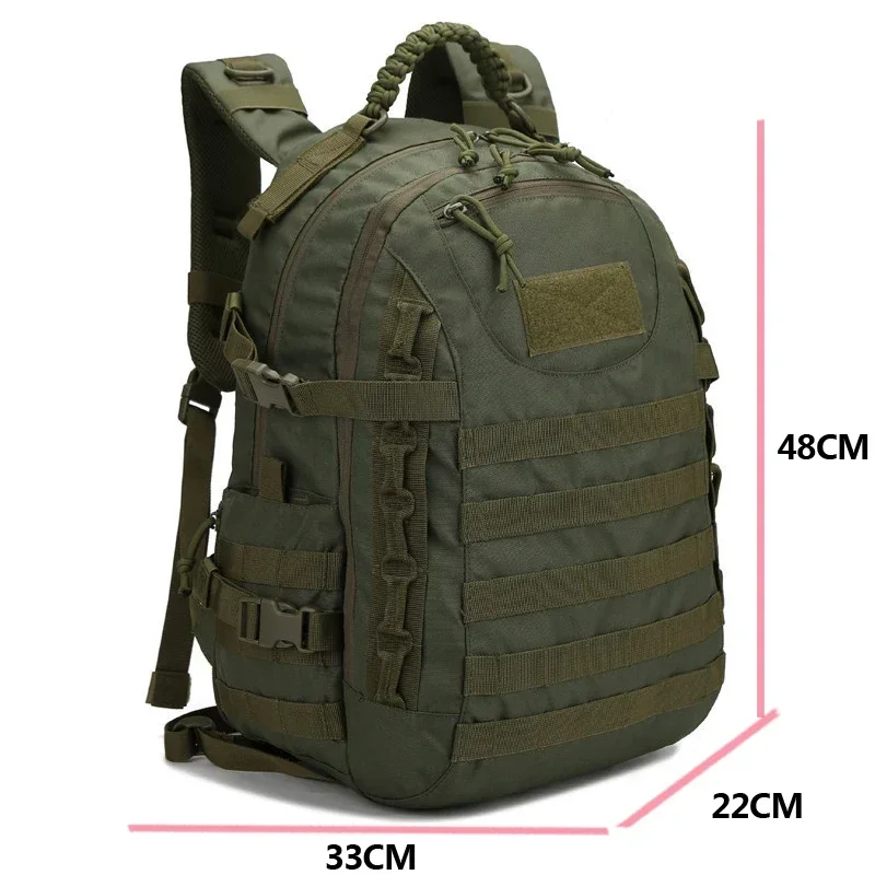 Mochila tática militar para homens, ao ar livre, impermeável, camping, caça, trekking, bolsa esportiva, grande capacidade, mochila do exército