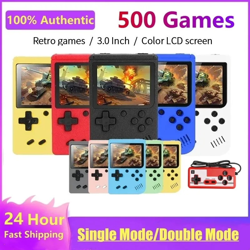 500 in 1 Retro-Videospiel konsole Handheld-Game-Player tragbare Tasche TV-Spiele konsole av out Mini-Handheld-Player für Kinder Geschenk