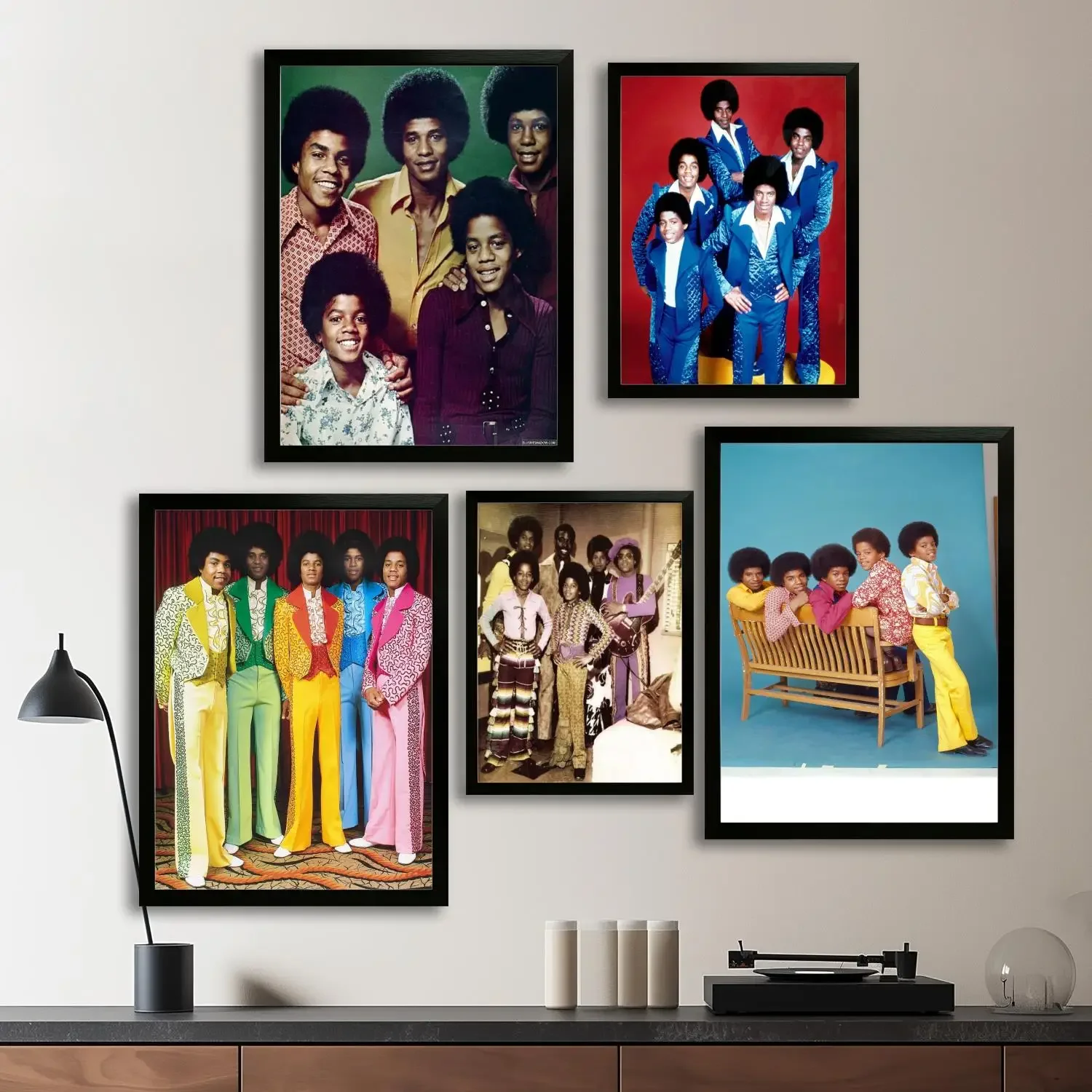 The Jackson 5 Canvas Art Poster and Wall Art, Picture Print, Modern Family Bedroom Decor, Posters,Decorative painting