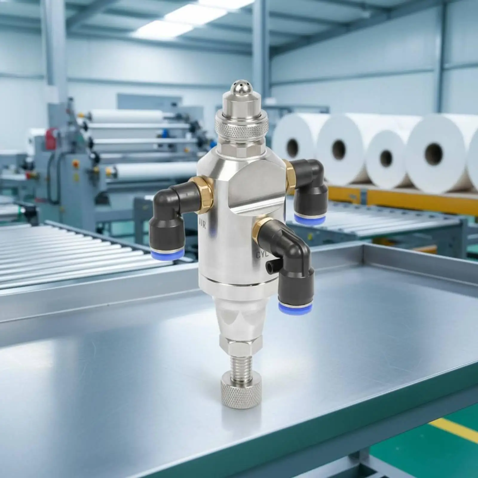 Industrial Air Atomizing Nozzle Stainless Steel Fine Mist Sprayer for Humidifying Paper Ink Delivery Liquid Spraying Anti Leak