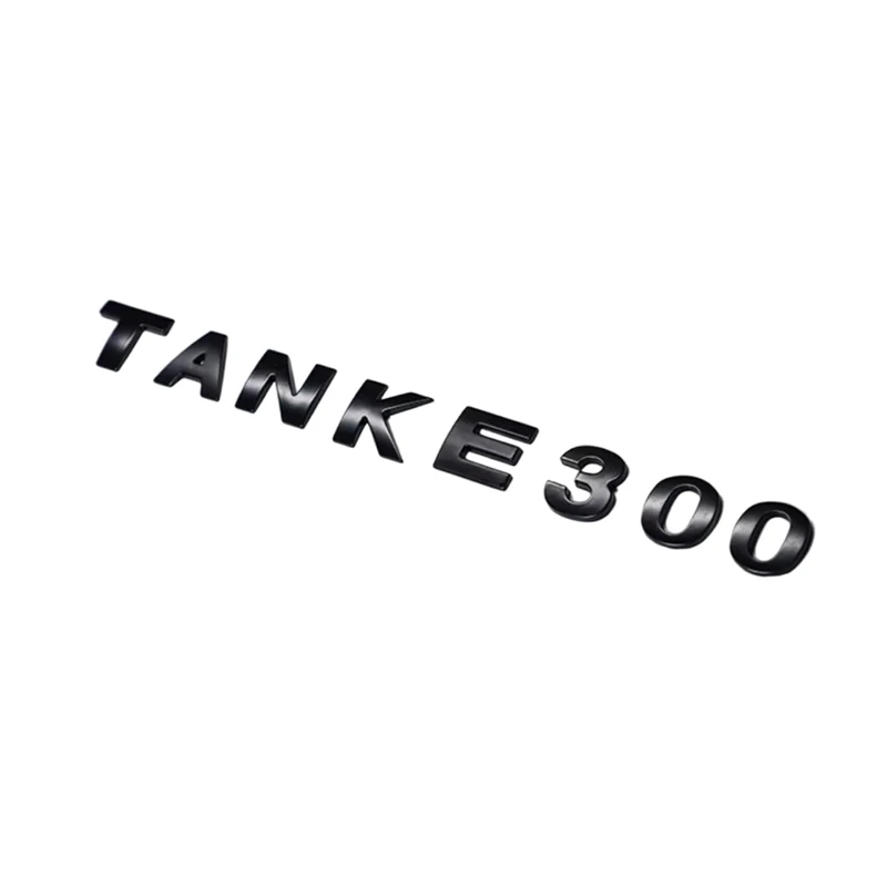 Automotive Metal Letter Decorative Stickers Fit for GWM Tank 300 2021-2026 Modified Metallic Personalized Car Logo Accessories