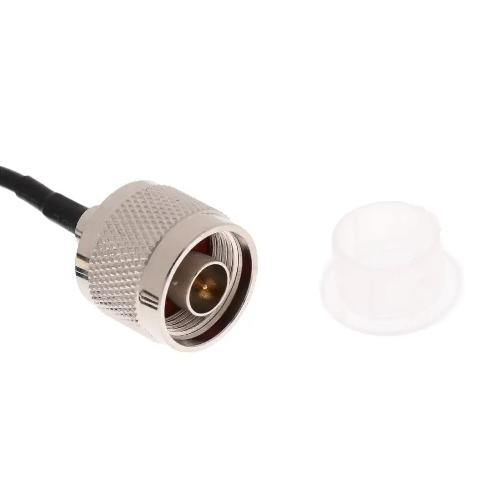 Coaxial RF Cable RG58 Low Loss Pigtail Black N Female to SMA Male Adapter for Network Router Wireless Antenna view 3