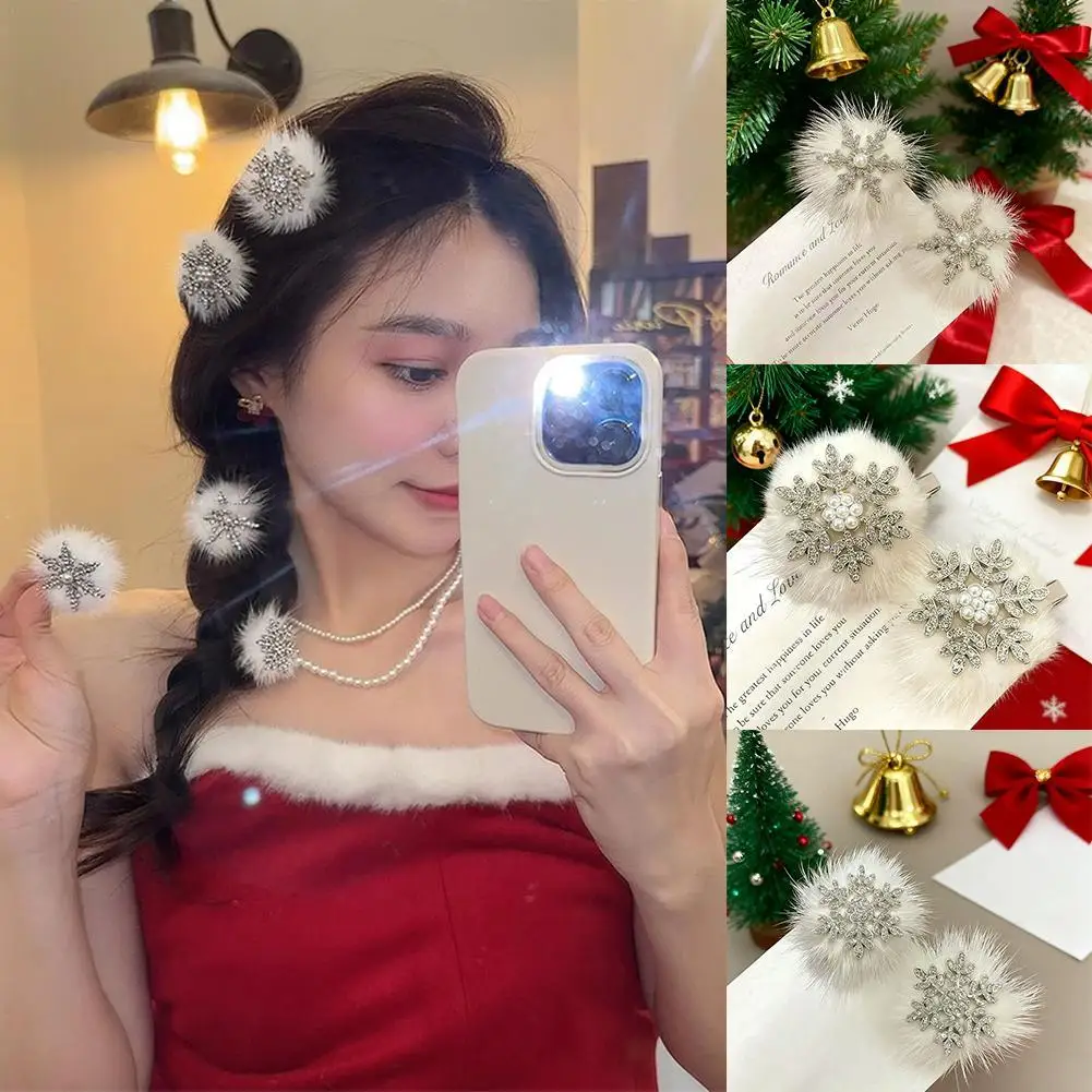 2-шт-плюшевые-заколки-для-волос-со-снежинками-для-женщин-милые-изысканные-заколки-со-стразами-и-бантом-в-виде-утконоса-модные-аксессуары-для-волос-для-девочек