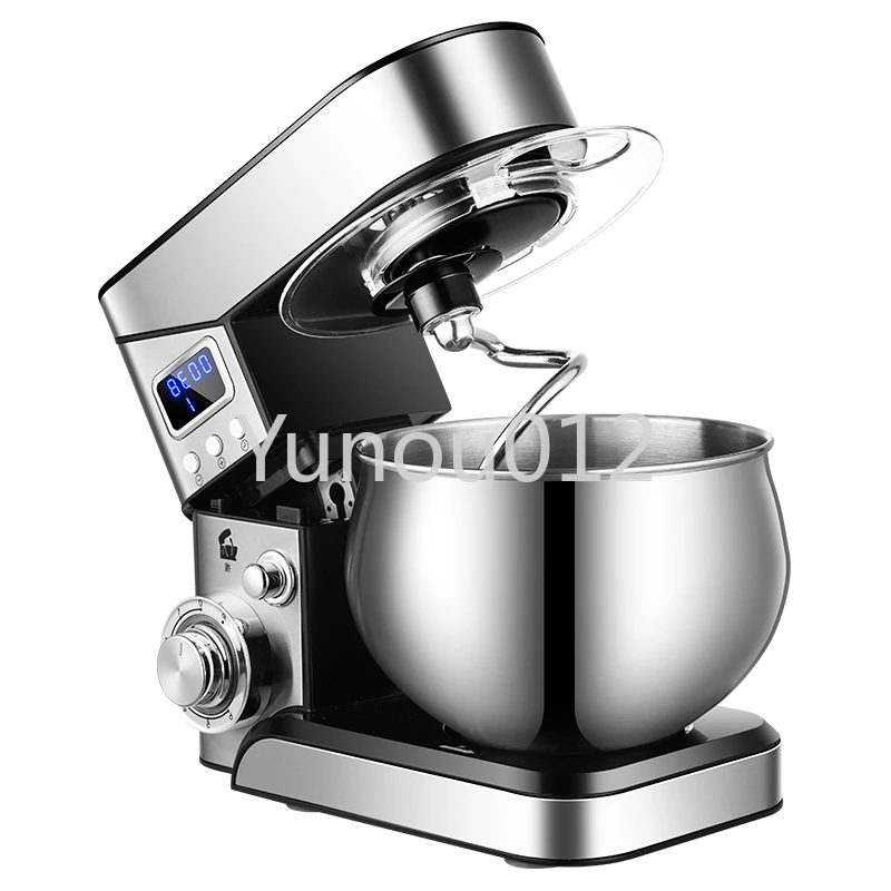 

Low Noise DC Motor 5L Capacity Dough Kneading Machine Stainless Steel Suction Cup Body Home-appliance Kitchen Mixer Blenders