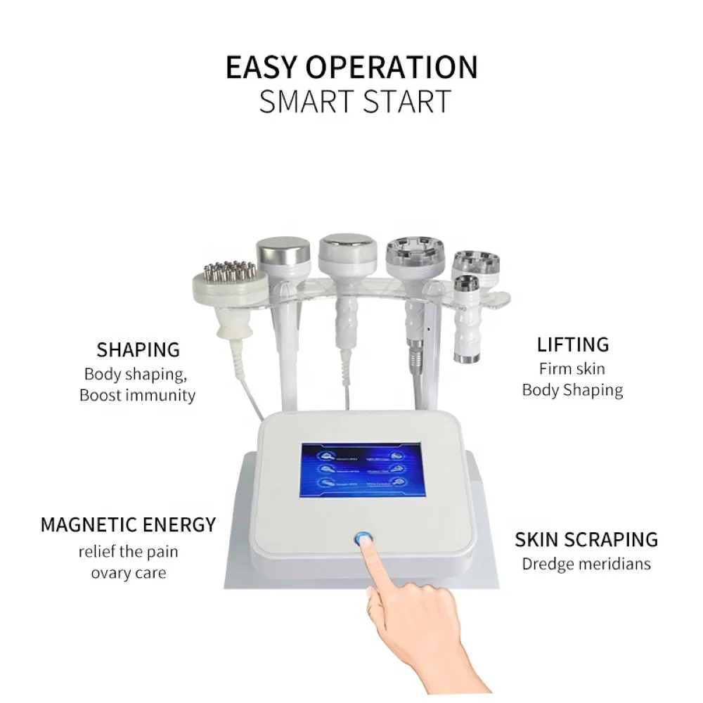 5D 120K Vaccum Cavitation Body Slimming Machine 6 in 1 Multifunctional Beauty Device Body Shaping Face Slimming Lifting