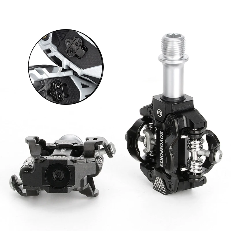 

Mountain Bike SPD Pedals Super Lightweight CNC Machined with DU Bearings & Cleats MTB Clipless Pedals for Cycling