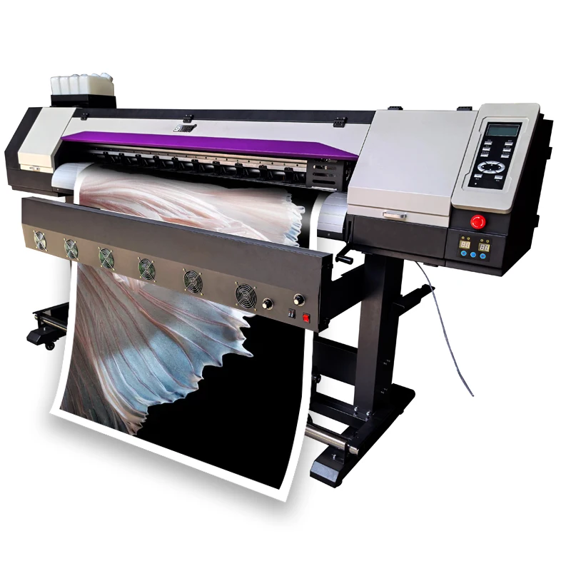 Color sticker automatic printing machine wide format canvas digital banner printing cost ink supply plotter