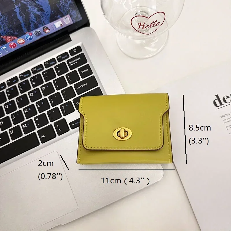 Fashion Candy Color Wallets for Women Luxury Designer Card Wallet Female Short Purse Sweet Girls Coin Purse 3-folding Wallets