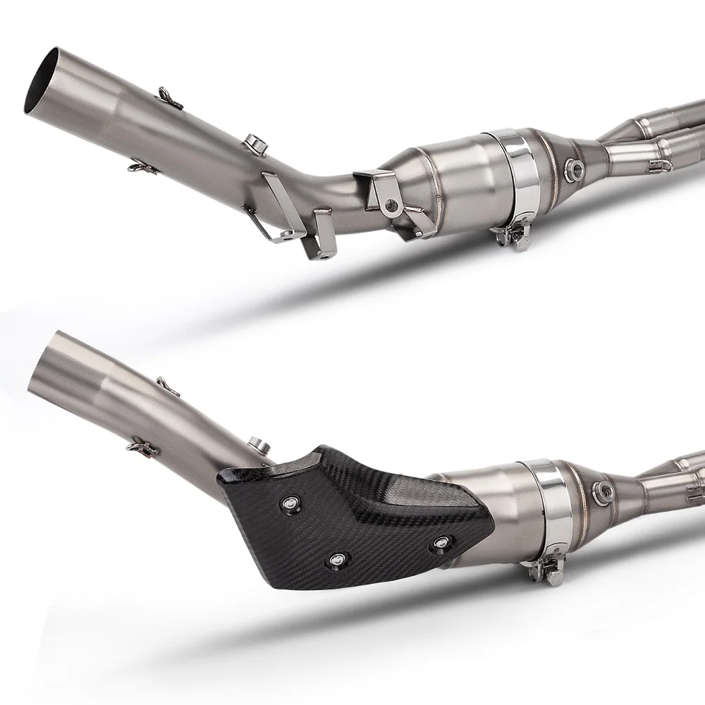Motorcycle Escape Modified Front Exhaust Pipe With Single Dual Oxygen Sensor Port Fit TMAX530 TMAX560 2016 To 2026 Maxi Scooter