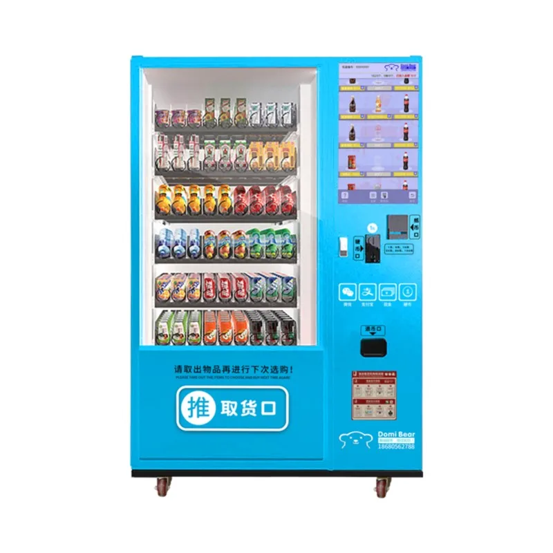 24 Hours Self-service Automatic Snack Vending Machine Combo Soft Drink Vending Machines For Retail Items