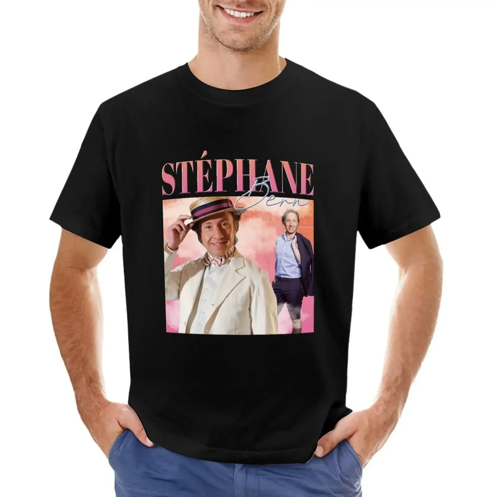 Stéphane Bern t-shirt 90's style T-shirt summer clothes graphics cute clothes mens clothes