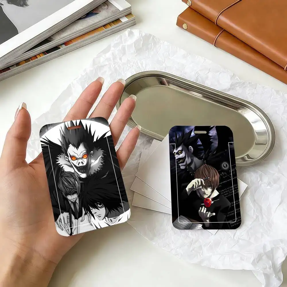 Death Note Black Lanyard Card Holders Student Meal Cards And Campus Ids School