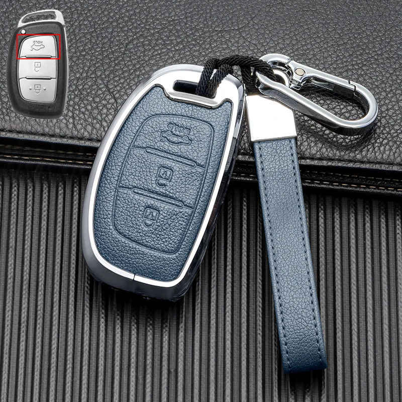 

3 Buttons Zinc Alloy Car Key Case Smart Cover Shell For Hyundai ix35 i40 i20 i10 Tucson Elantra Creta Sonata Ioniq Accent Creata