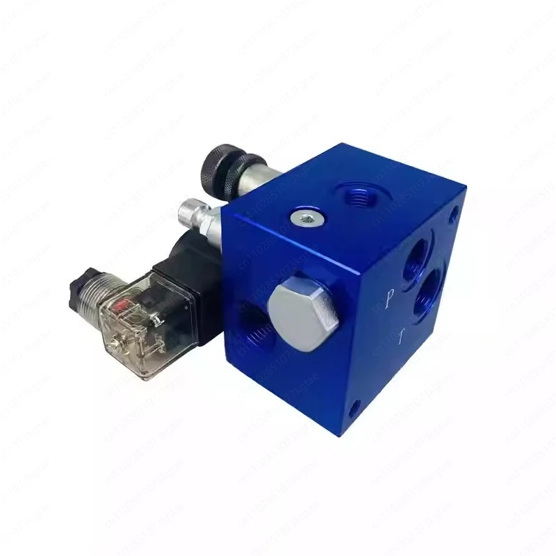 ET-02 Hydraulic Screw-in Cartridge Valve Block, Solenoid/Check/Relief/Throttle Valve for Lift System with Port Circuit