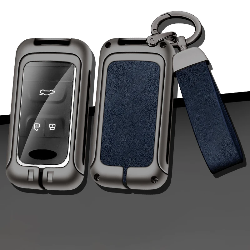 

Fashion Zinc Alloy Car Key Case Cover for Chery Tiggo 3 5X 4 8 Glx 7 2019 2020 with Keychain Automotive Interior Supplies