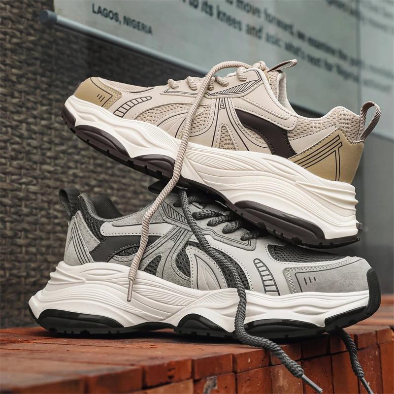 

Men's Shoes 2025 New Autumn Trendy Brand Torre Men's Thick Sole Increased Casual Flow Reflective Sports Running Trendy Shoes