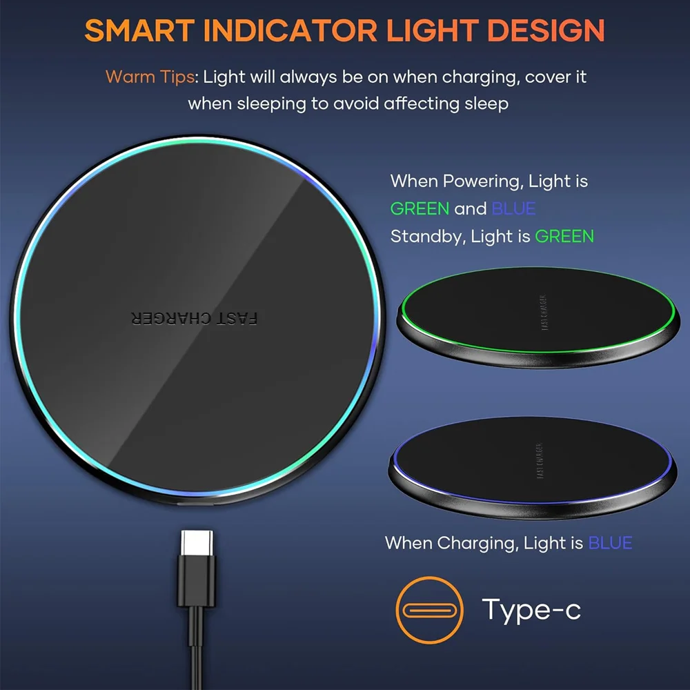 40W Wireless Charger Stand Fast Charging Dock for iPhone 17-11 X XR Samsung S22 S21 Xiaomi Android Phones - view 4
