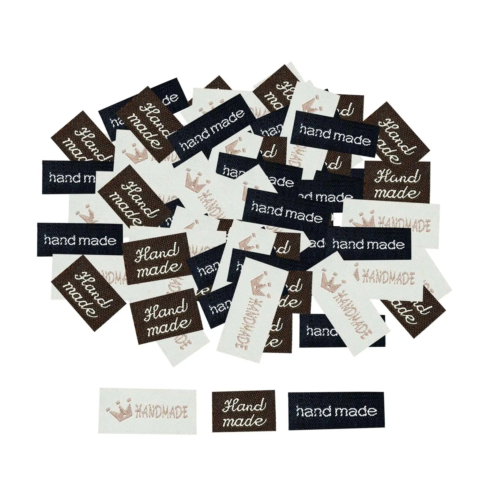Handmade Labels Tags Crown Pattern DIY Crochet Knitting Garment Jeans Shoes view 2