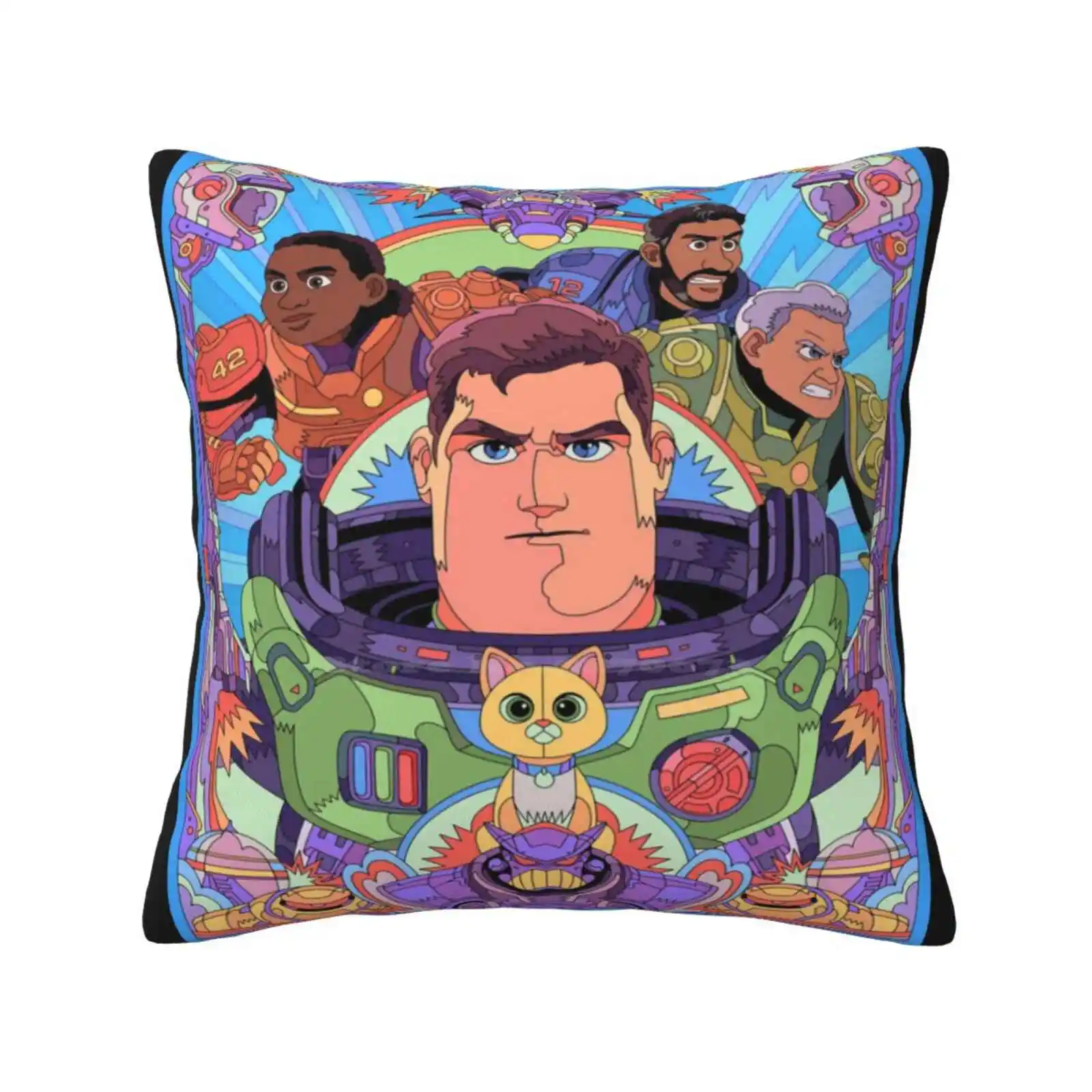 Lightyear Cartoon Throw Cushion Pillow Cover Lightyear Cartoon Lightyear 2022 Lightyear Star Command Woody Cowboy Cute Visual